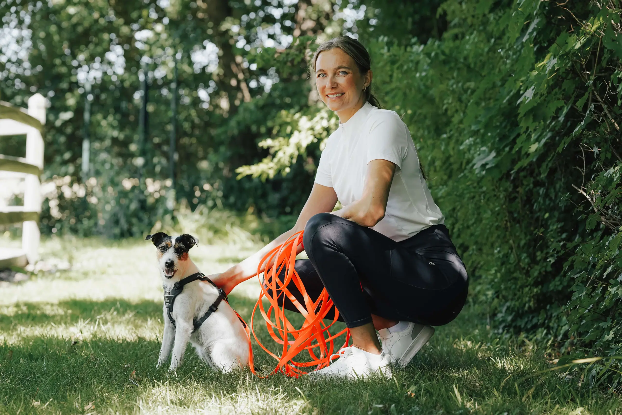 ESKADRON x HUNTER tracking leash Spark Tracking in neon orange, 12 metres